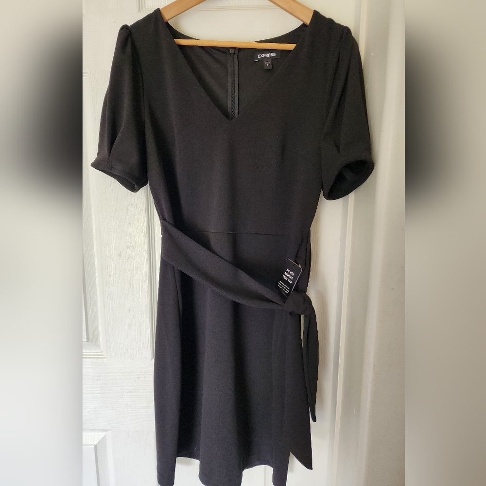 Express medium business casual black dress
